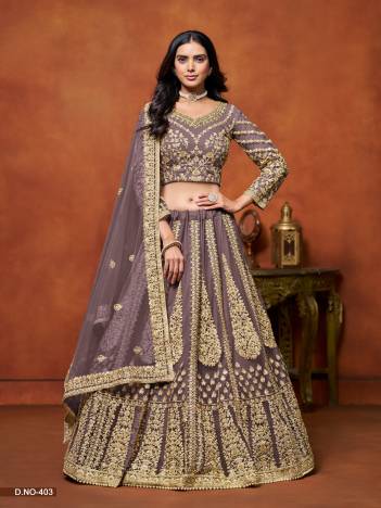 MEHVISH VOL 4 BY DANI CREATION DESIGNER NET LEHENGA CHOLI WHOLESALER IN INDIA